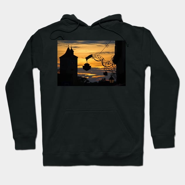 Sunset on Herrngasse - Rothenburg, Germany (2) Hoodie by Bierman9